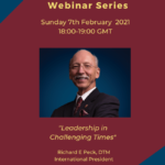 Leadership in challenging times - Richard E Peck, International President