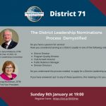 The District Leadership Nomination Process Explained