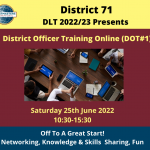 District Officer Training - June 2022