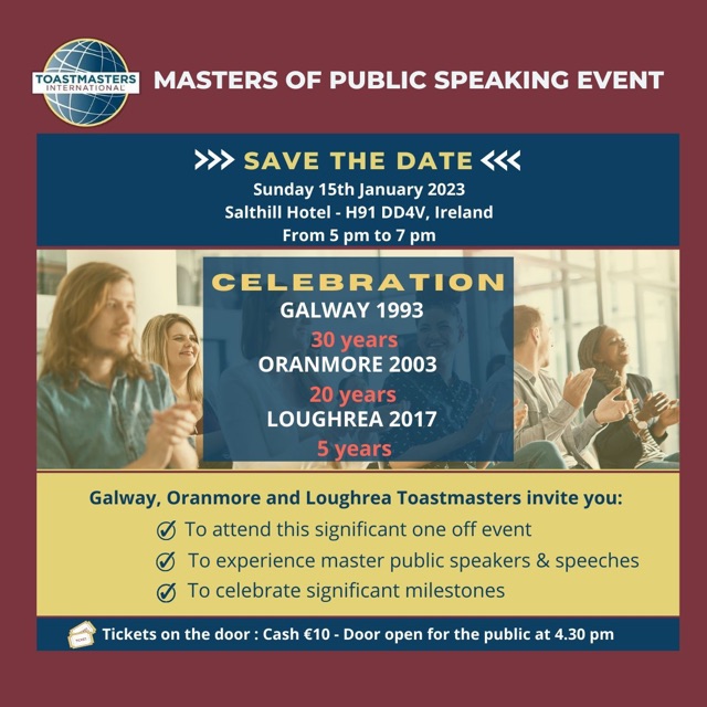 Masters of Public Speaking Event