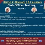 Club Officer Training hosted by Divisions C and F