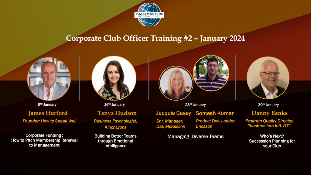 Corporate Club Officer Training #2 - Who’s Next? Succession Planning for your Club