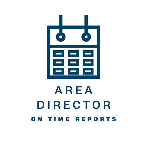 Area Director on-time visit reports
