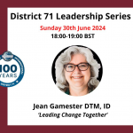 Sunday Leadership Series with Jean Gamester: "Leading change together"