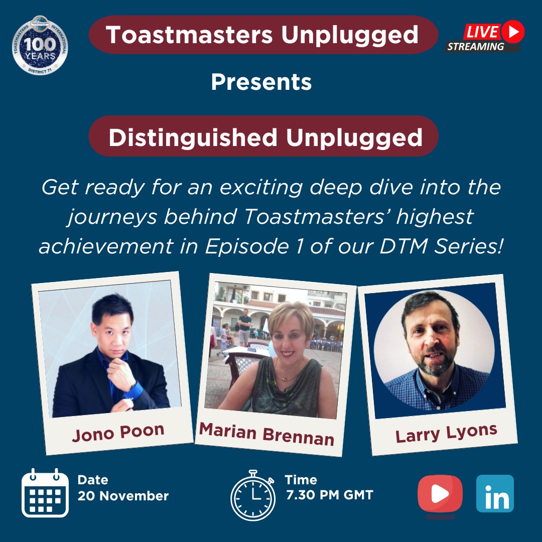 Toastmasters Unplugged: Distinguished Unplugged