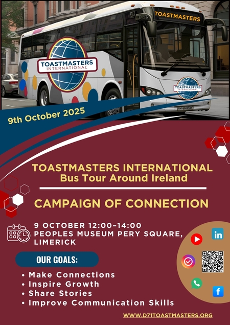 Toastmasters Island of Ireland Bus Tour - Limerick