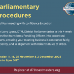 Parliamentary Procedures - Lead Your Meeting Business with Confidence & Control (Session 1)