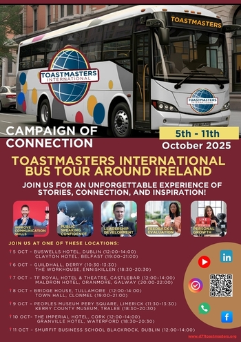 Toastmasters Island of Ireland Bus Tour - Dublin