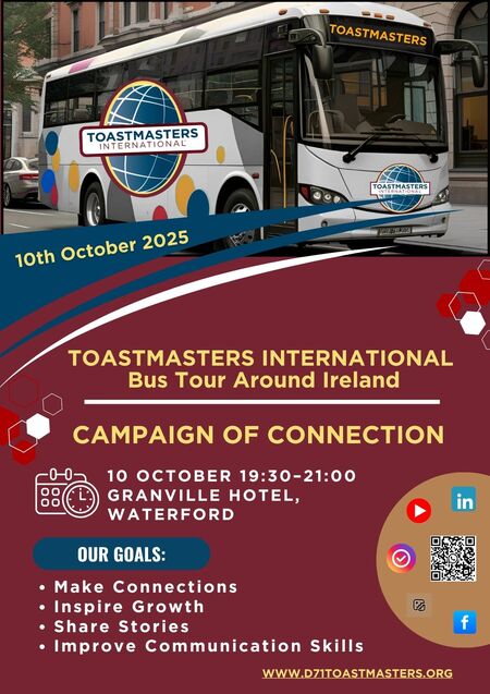 Toastmasters Island of Ireland Bus Tour - Granville Hotel, Waterford