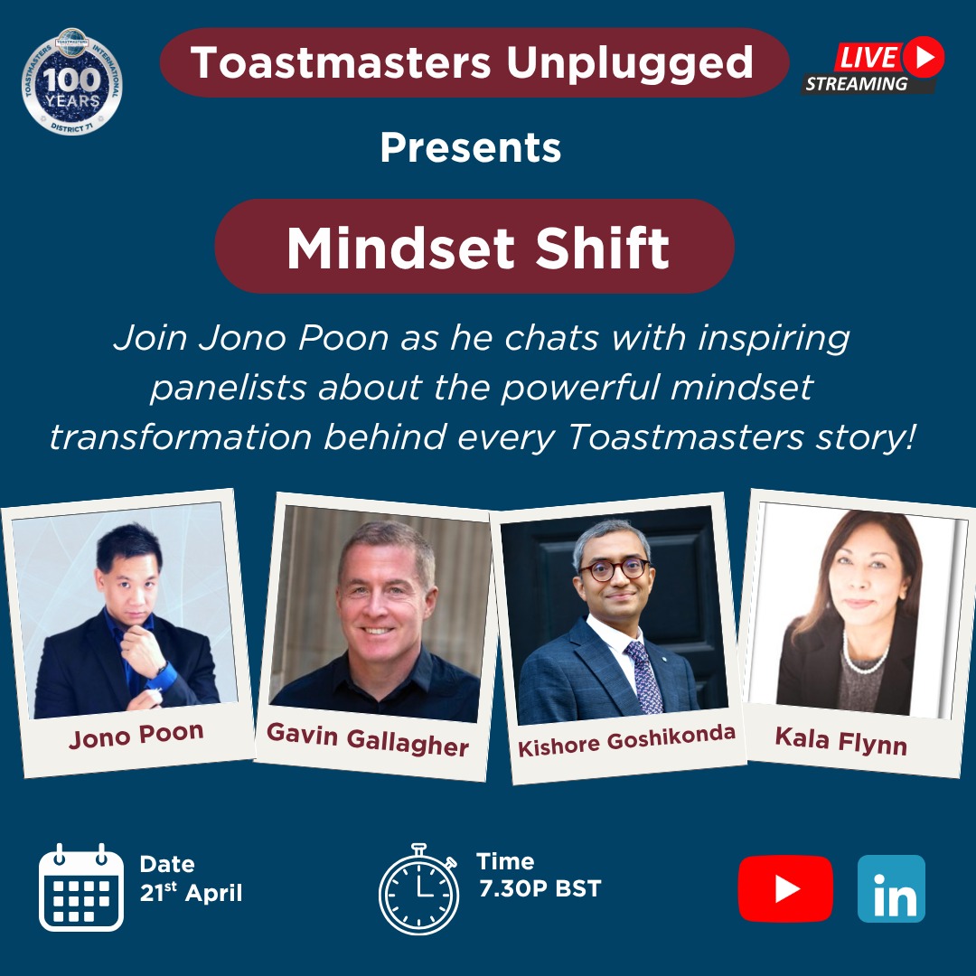 Toastmasters Unplugged - Mindset Shift