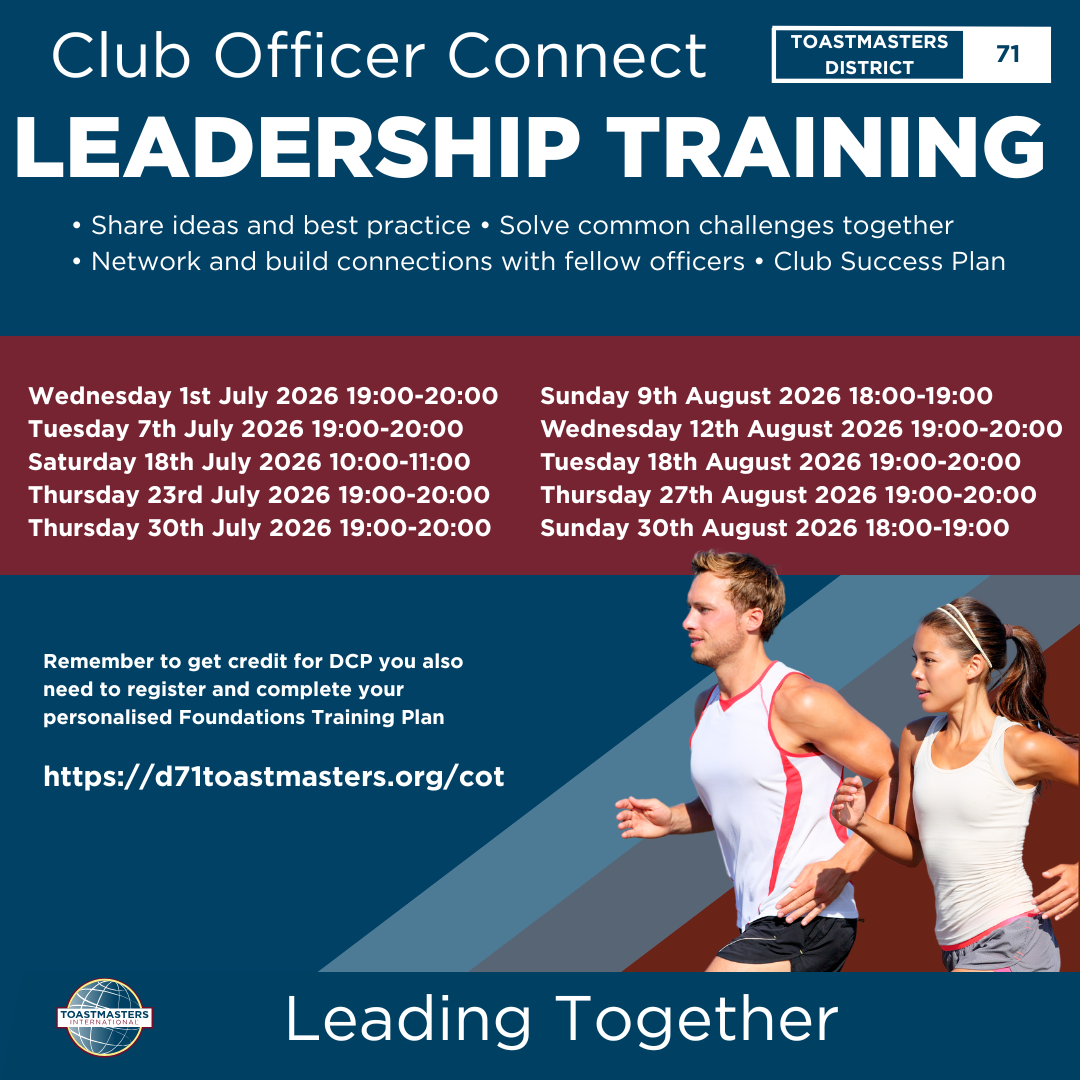 Club Officer Connect Timetable