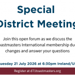 Special District Meeting
