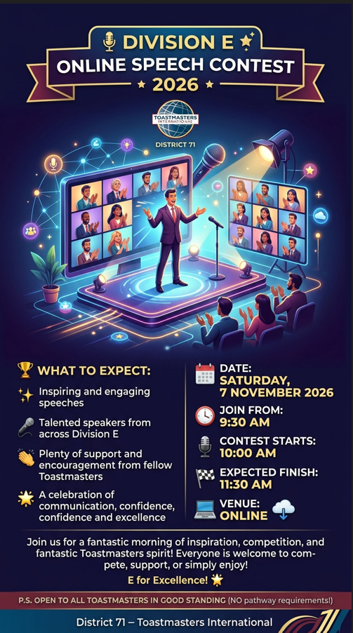 Division E - Online Speech Contest