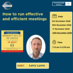 How to run effective and efficient meetings